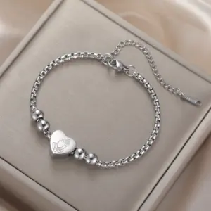 Elegant Stainless Steel Christian Bracelet with Charm 13 S234ae1f71354423e972a9a09f003eef3V