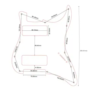 Fender Stratocaster Pickguard Collection for US Models 15 S247a6ea72b6345728ac2b5cfded356548