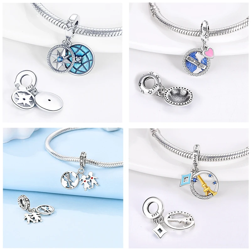 VAMO Sterling Silver Travel Charm Bead 5 VAMO Sterling Silver Travel Charm Bead - Image 5