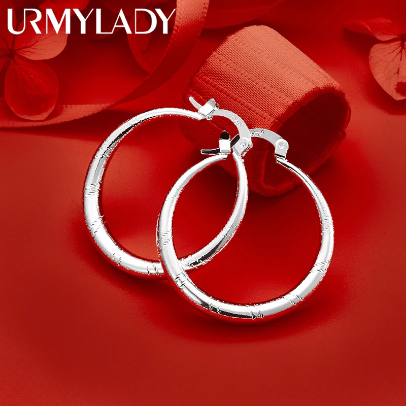 Elegant Sterling Silver Hoop Earrings for Women 2 Elegant Sterling Silver Hoop Earrings for Women - Image 2