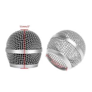 Stainless Steel Microphone Grille for Shure 11 S26291f9de2884993b54200cff72c579al