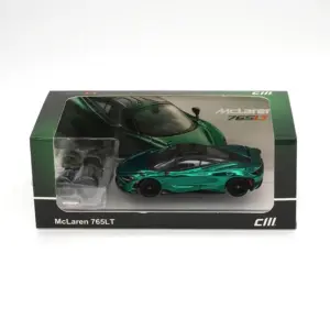 McLaren 765LT Diecast Model in Chrome Green 11 S280e53847ea54a8bad578a08593d95e5E
