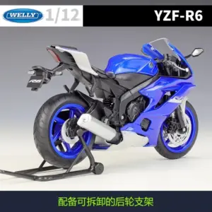 1:12 Diecast Yamaha YZF-R6 Motorcycle Model 12 S287071030211417792edbf8e26497f6bn