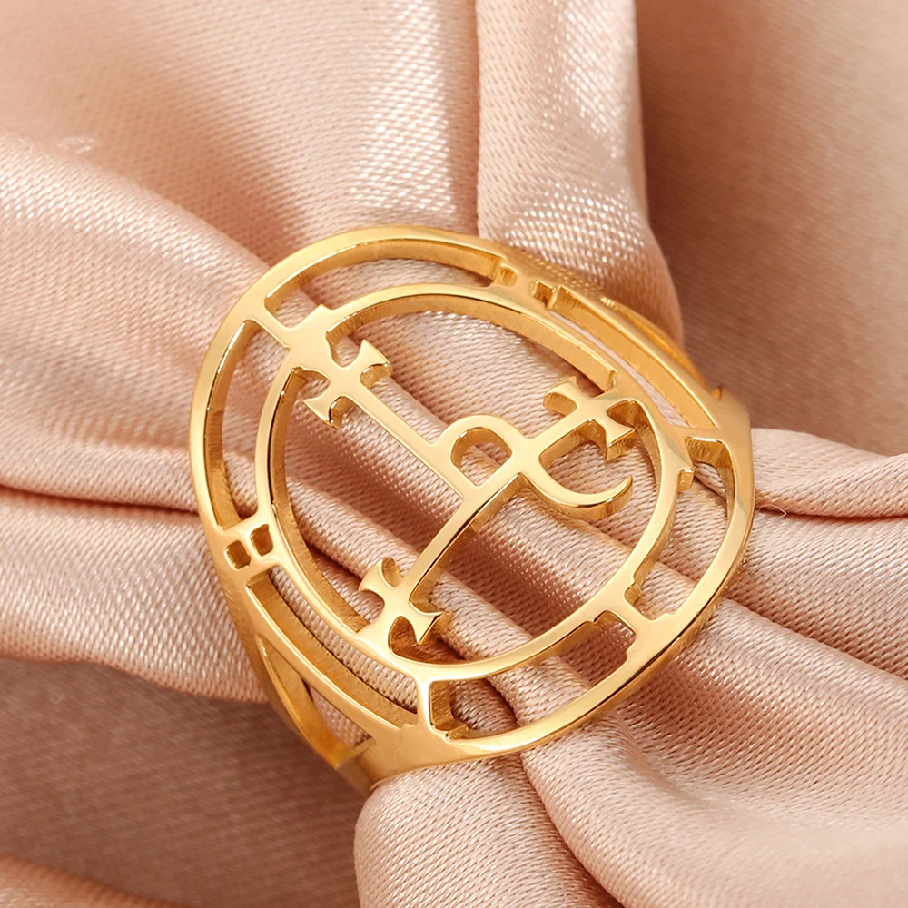 Stainless Steel Sigil of Lilith Ring 7 Stainless Steel Sigil of Lilith Ring - Image 7