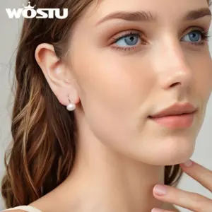 Sterling Silver Pearl Hoop Earrings 9 S299c8914305e428ca49864afa3ce4020D