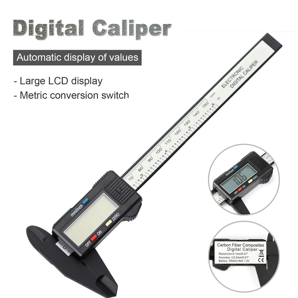 Digital Caliper 150mm Stainless Steel LCD 4 Digital Caliper 150mm Stainless Steel LCD - Image 4