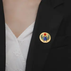 Stainless Steel Egyptian Scarab Brooch 30x30 mm 9 S2ae685321f53427bbd39f2ea697cf842K