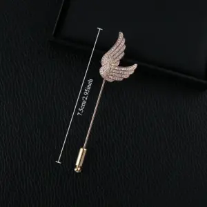 Light Grey Wings Brooch with Rhinestones 7 S2af9a9a3a644478cb68f5b0f5ff600b8H