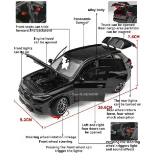 BMW X5M 1:24 Scale Model Car with Lights & Sound 11 S2b17a2afaf2d4115a778a90a3ed393c30