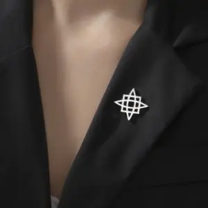 Unisex Stainless Steel Svarog Brooch 9 S2ce18dd1a4be4fc48f23557335b3f13aS