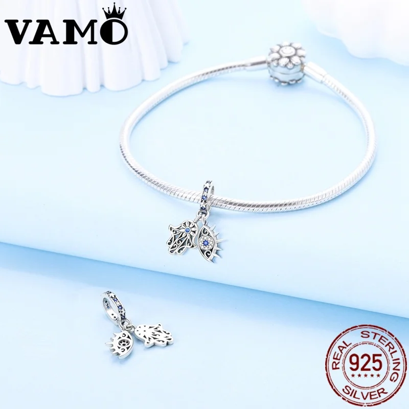 VAMO Sacred Eye and Hand Silver Bead 3 VAMO Sacred Eye and Hand Silver Bead - Image 3