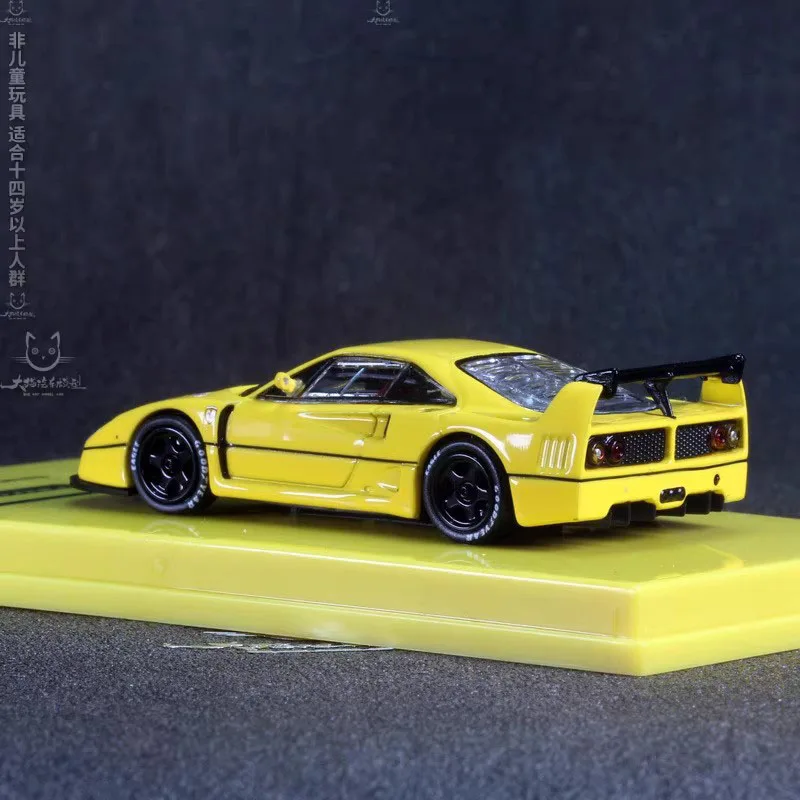 Yellow Ferrari F40 LM Diecast Model 1:64 Scale 4 Yellow Ferrari F40 LM Diecast Model 1:64 Scale - Image 4