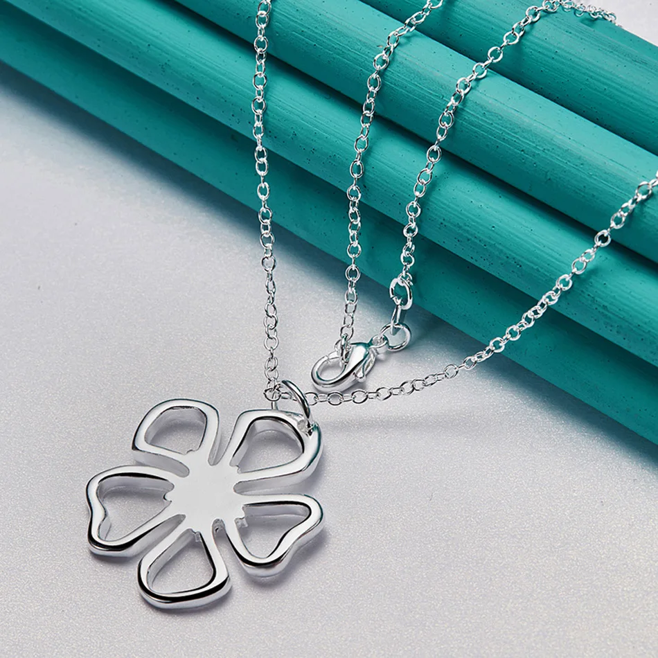 Elegant Sterling Silver Floral Jewelry Set 6 Elegant Sterling Silver Floral Jewelry Set - Image 6