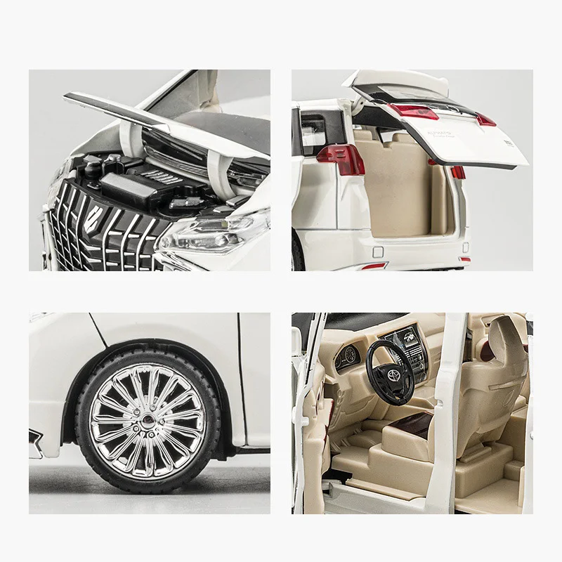 Toyota Alphard 1:24 Diecast Model in Black or White 5 Toyota Alphard 1:24 Diecast Model in Black or White - Image 5