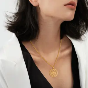 Stainless Steel Hecate’s Wheel Pendant 14 S315582a25154419b84e6c50c7b518b73w