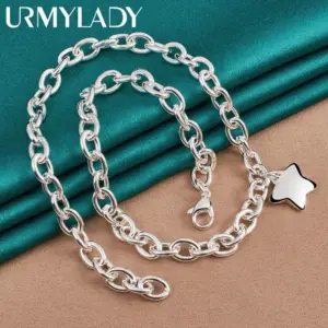 Elegant Silver Star Necklace for Women 8 S31d24bd8aa93412da624b75906e1194ds