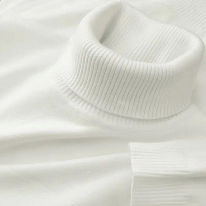 Pastel Pink Knit Turtleneck Sweater for Women 2 Pastel Pink Knit Turtleneck Sweater for Women - Image 2