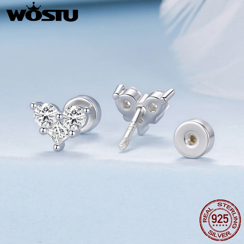 Heart Jewelry Set with Sterling Silver and Cubic Zirconia 3 Heart Jewelry Set with Sterling Silver and Cubic Zirconia - Image 3