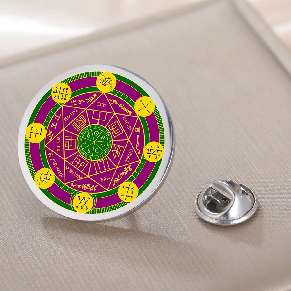 Stainless Steel Seal of Archangels Brooch 7 Stainless Steel Seal of Archangels Brooch - Image 7