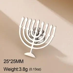 Elegant Stainless Steel Jewish Brooch 17 S34b81b50de414053a4060bc100901092Y