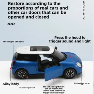Mini Cooper Diecast Model with Sound & Lights 11 S350f02fb7a774b04af9ec3a36f1a6050D