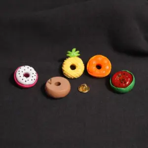 Colorful Fruit-Themed Resin Brooch Set 10 S351bd01f8abc42c584926567efbf8e0ae