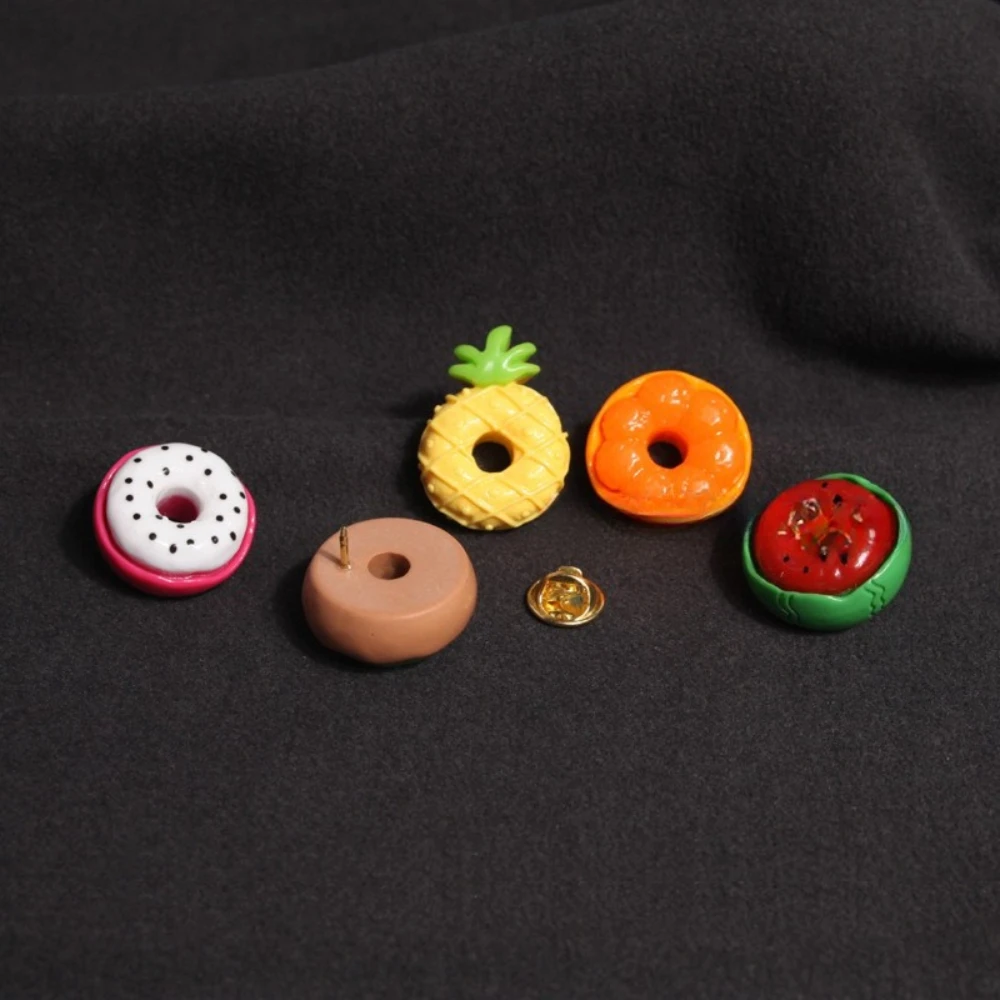 Colorful Fruit-Themed Resin Brooch Set 5 Colorful Fruit-Themed Resin Brooch Set - Image 5