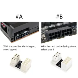 White 180-Degree GPU Power Adapter for Ease 12 S35402eec77d94a95bb27713e675afcc9n