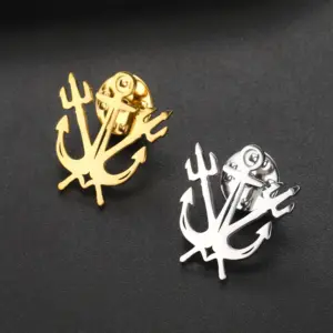 Nordic Mythology Anchor Trident Brooch 11 S3634f00900af4677af59f343e3c6f7bfW