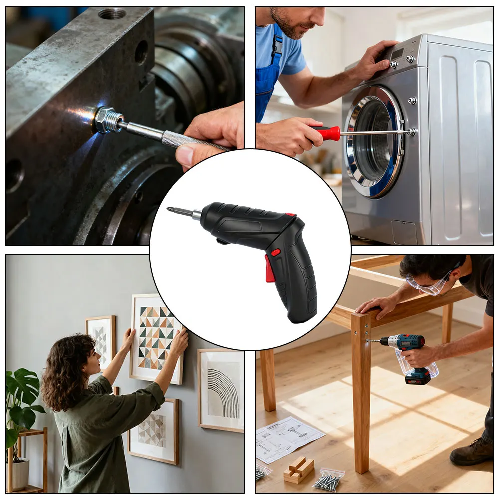 Cordless Electric Screwdriver Set with 47 Accessories 5 Cordless Electric Screwdriver Set with 47 Accessories - Image 5