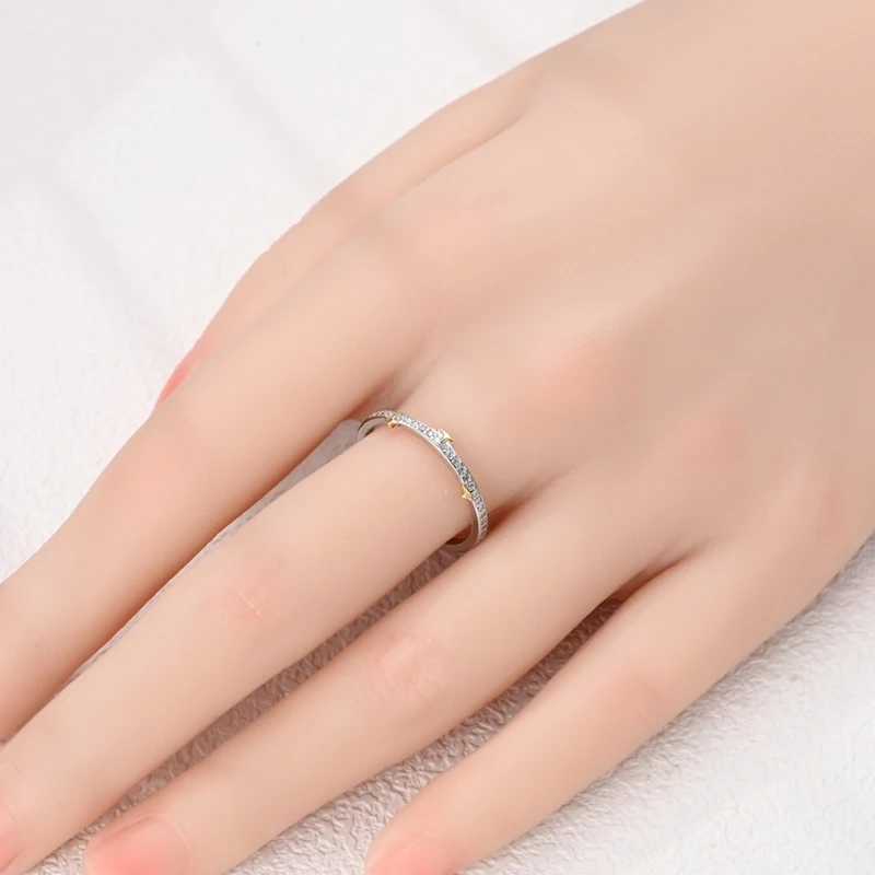 Sterling Silver Celestial Zircon Ring for Women 5 Sterling Silver Celestial Zircon Ring for Women - Image 5