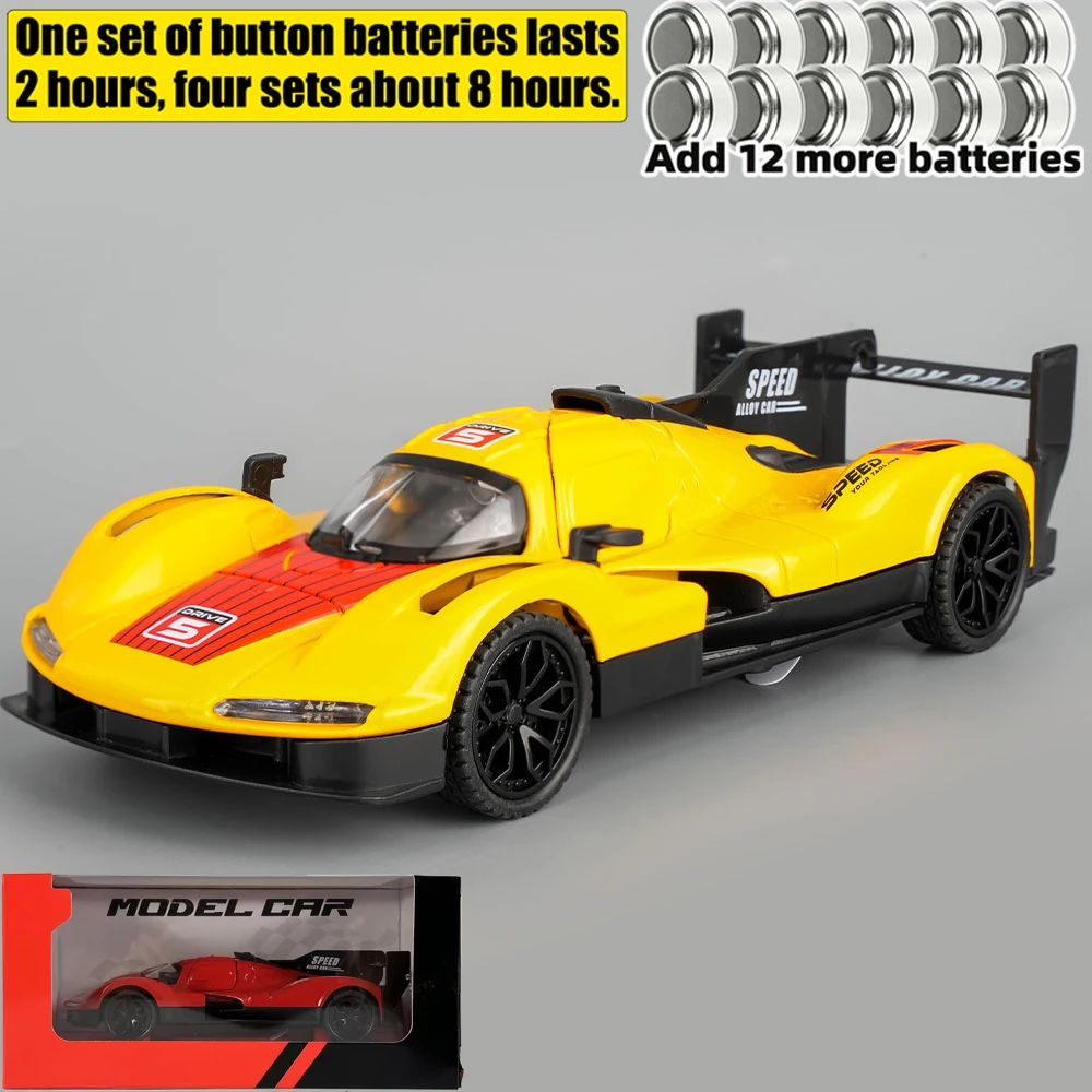 Vibrant Yellow Porsche 963 LMDh Diecast Model 9 Vibrant Yellow Porsche 963 LMDh Diecast Model - Image 9