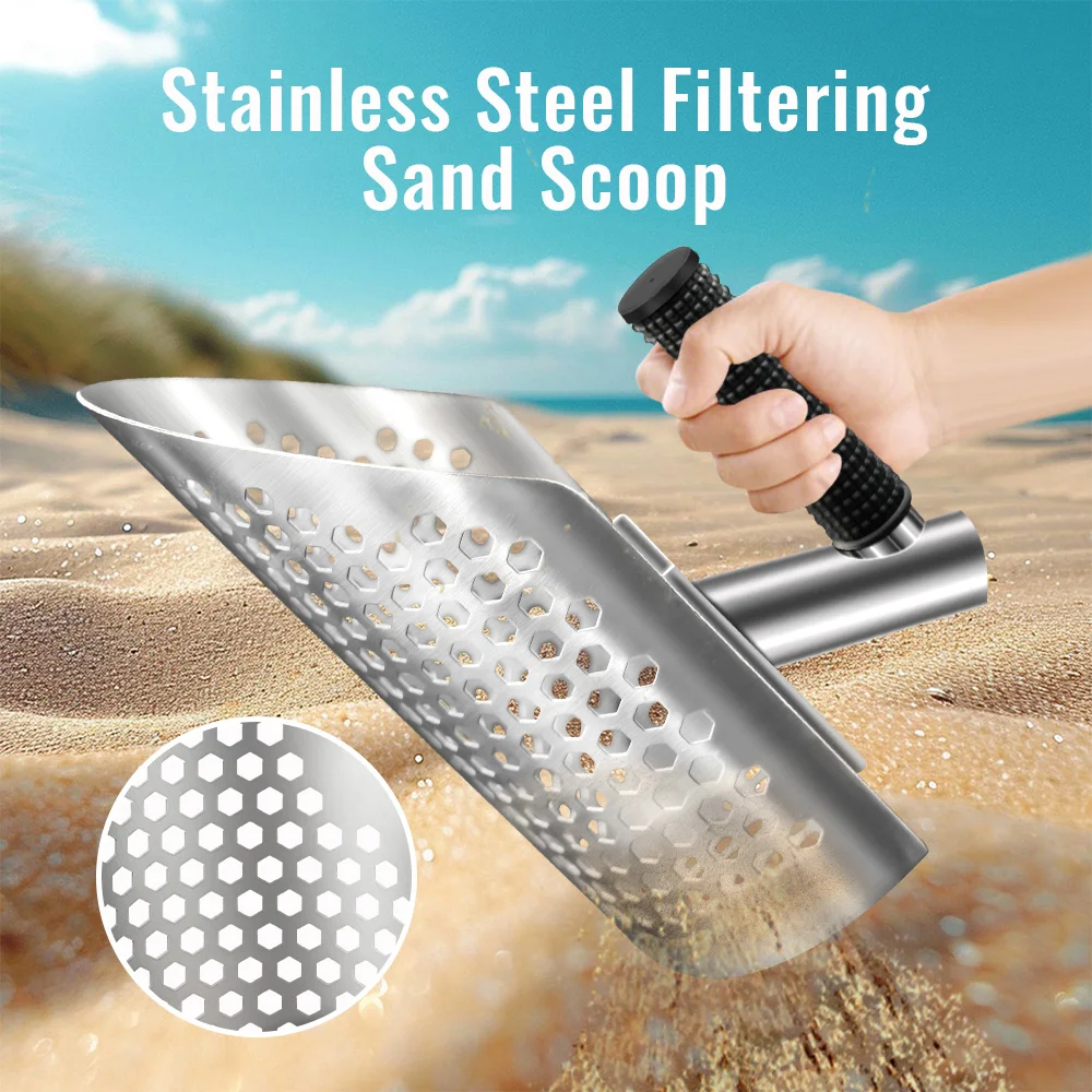 Stainless Steel Beach Metal Detection Shovel 2 Stainless Steel Beach Metal Detection Shovel - Image 2