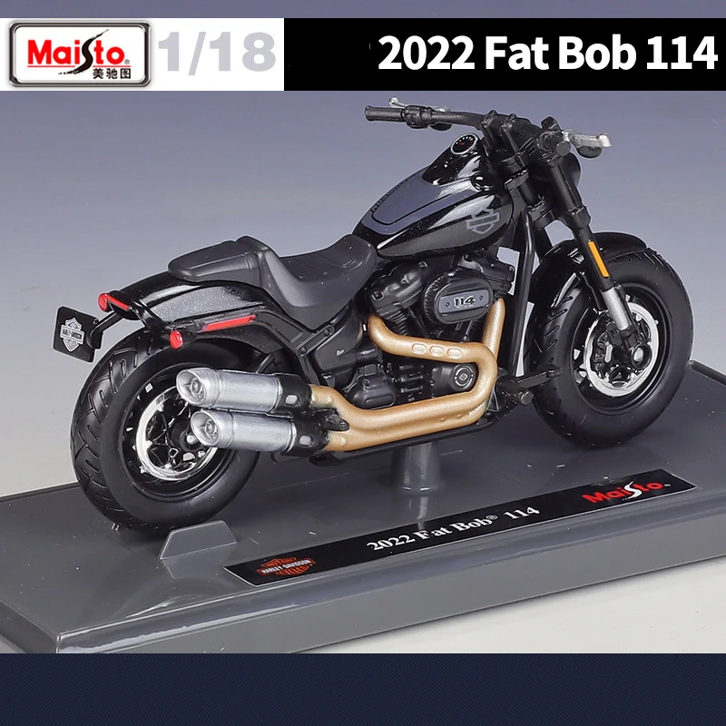 Maisto Fat Bob 114 2022 Motorcycle Model 4 Maisto Fat Bob 114 2022 Motorcycle Model - Image 4