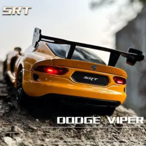 Vibrant Yellow Dodge Viper ACR SRT diecast model
