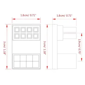 White 180-Degree GPU Power Adapter for Ease 13 S39f1f5f5756c47cbb946b8f0b41a5c80A
