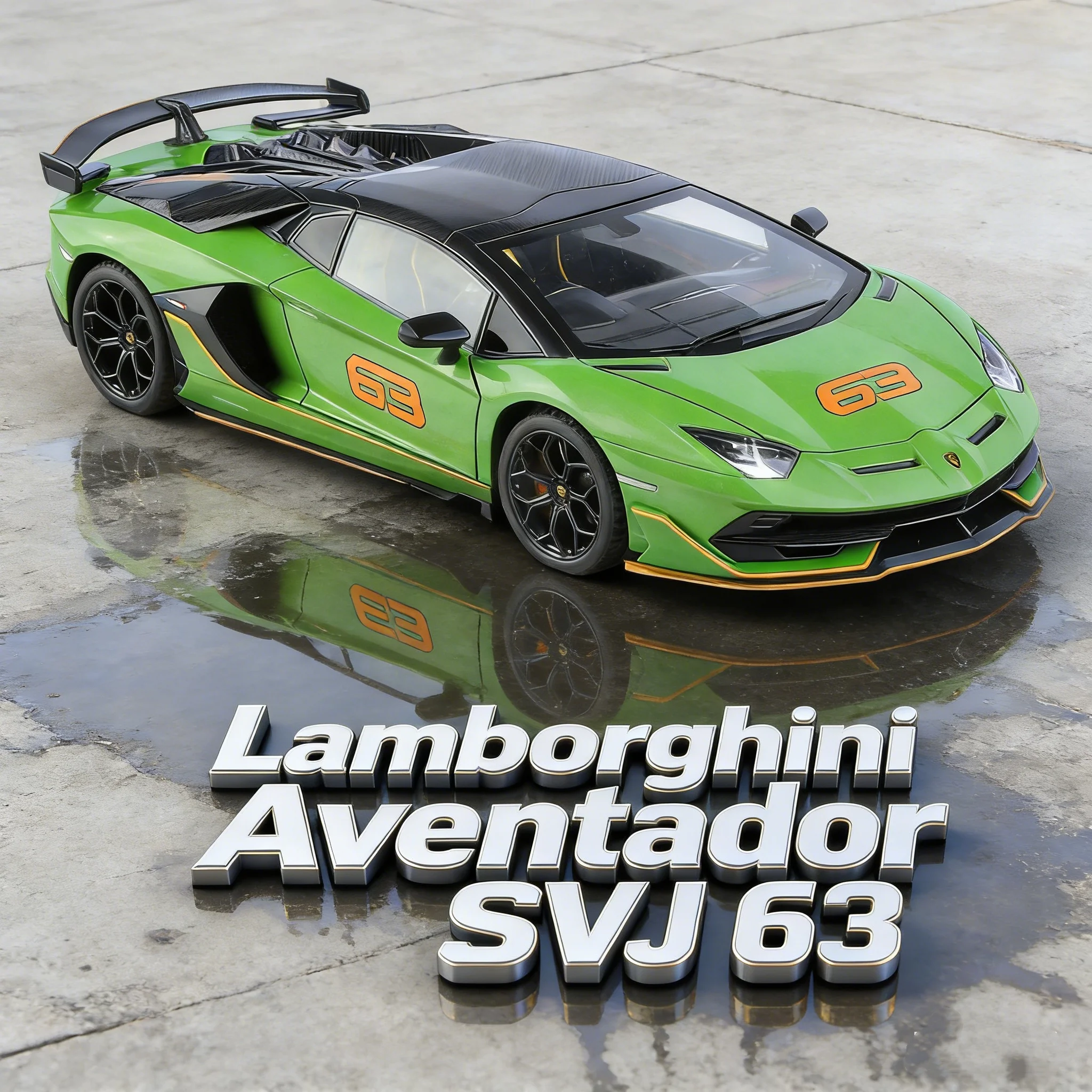 Lamborghini Aventador SVJ 1:24 Diecast Model 7 Lamborghini Aventador SVJ 1:24 Diecast Model - Image 7