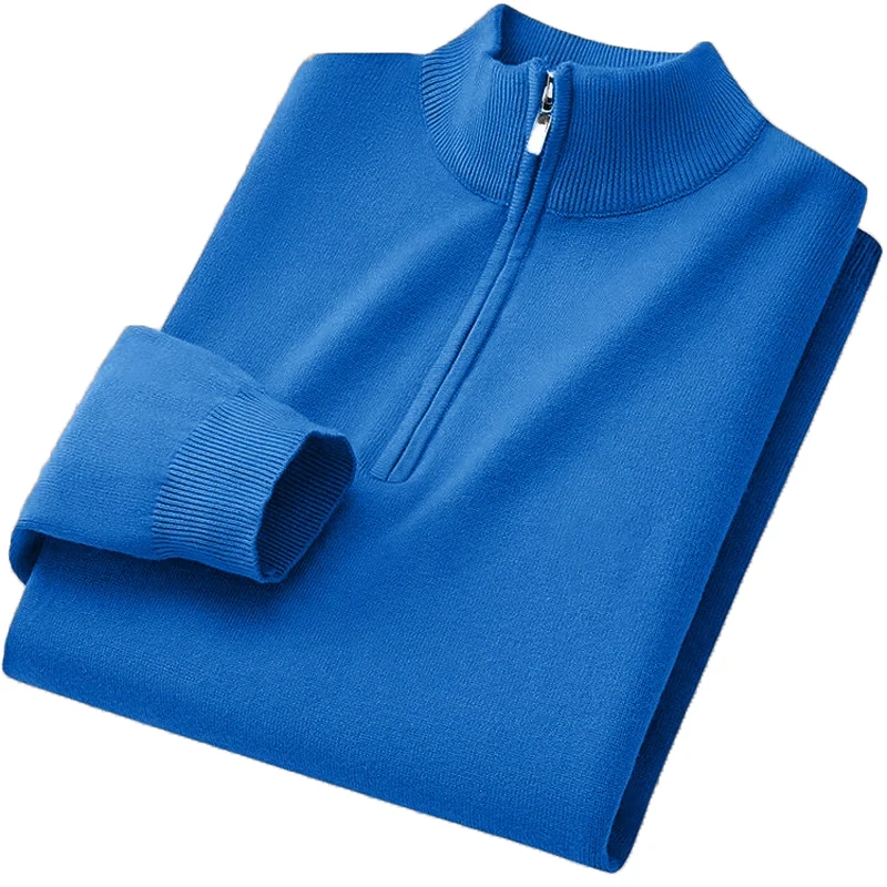 Pink Women's Knitted Pullover with Zipper 2 Pink Women's Knitted Pullover with Zipper - Image 2