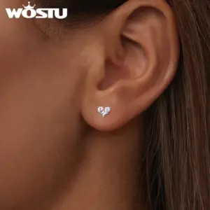 Heart Jewelry Set with Sterling Silver and Cubic Zirconia 9 S3da8eb3613764fa28018411e19a115a5N