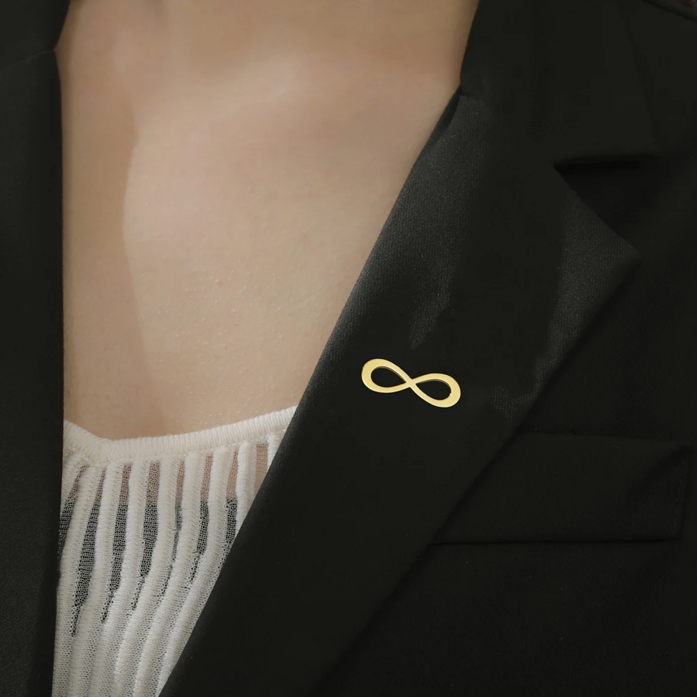 Stainless Steel Infinity Brooch for Love 2 Stainless Steel Infinity Brooch for Love - Image 2