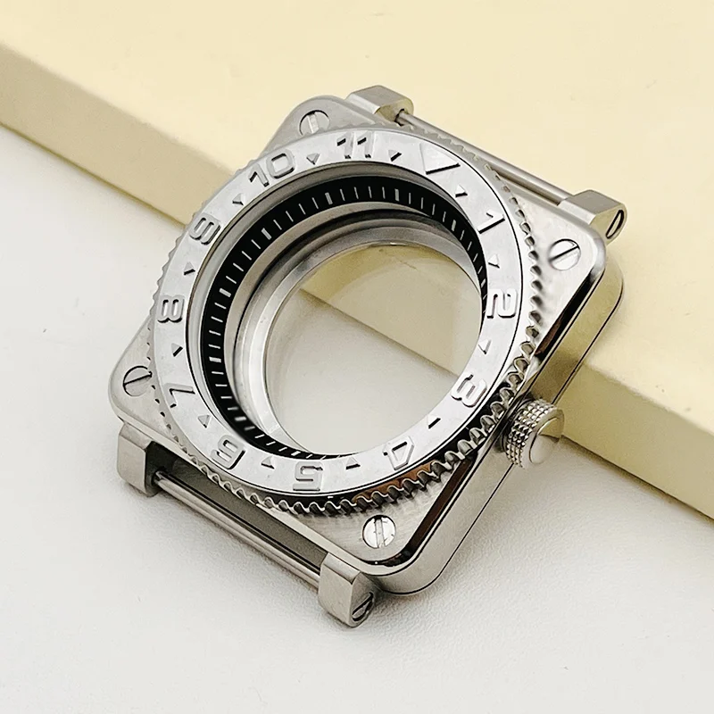Square Stainless Steel Watch Case SKX007 Compatibility 8 Square Stainless Steel Watch Case SKX007 Compatibility - Image 8
