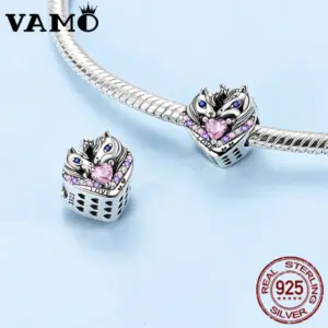 Sterling Silver Unicorn Charm Bead KSC389 7 S3fe33630acae41b784dbabd0097824035