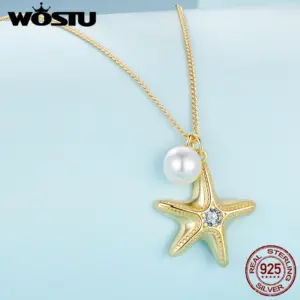 Sterling Silver Starfish Necklace with Pearls 9 S40072004d7e54dcd883f6bb84c0d88347