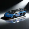 Blue Lamborghini Aventador SVJ 63 Scale Model