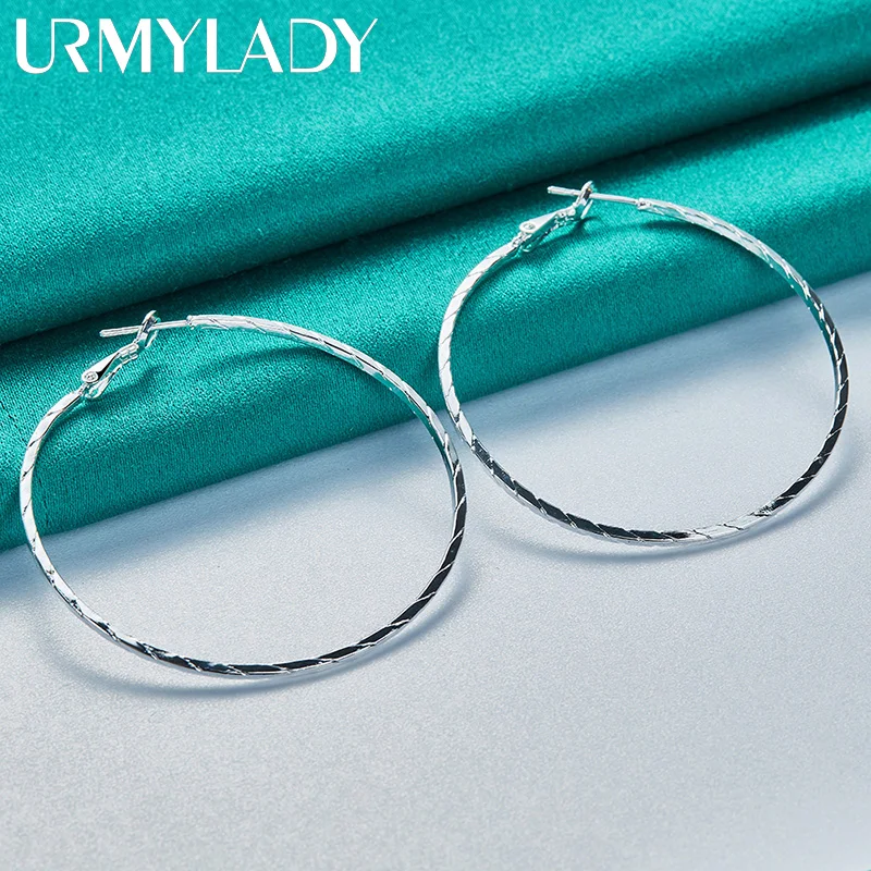 925 Sterling Silver Twisted Rope Hoop Earrings 6 925 Sterling Silver Twisted Rope Hoop Earrings - Image 6