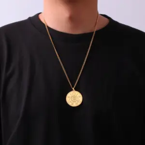 Stainless Steel Abraxas Pendant Necklace 12 S42f6ec34e9ad450381a186f05511c2b8V