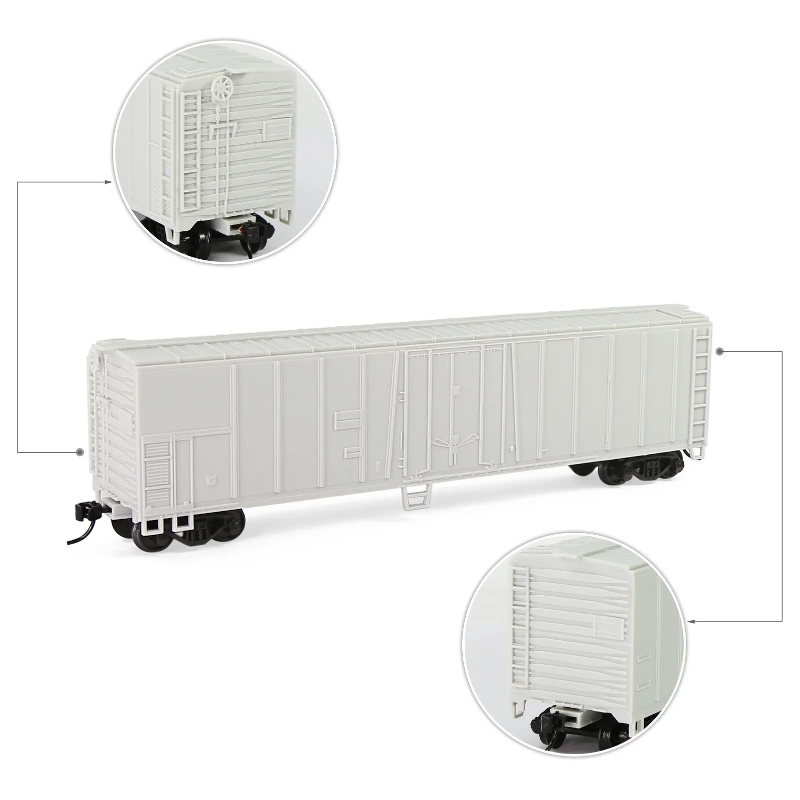 HO Scale 50' Steel Reefer Wagon by Evemodel 3 HO Scale 50' Steel Reefer Wagon by Evemodel - Image 3