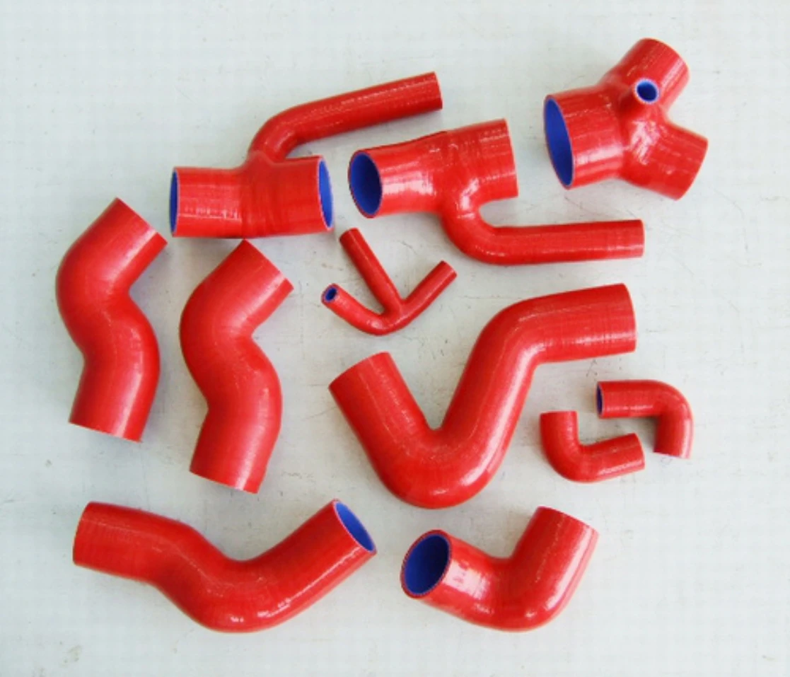 Red Silicone Intercooler Hose for Audi S4 B5 and A6 C5 2 Red Silicone Intercooler Hose for Audi S4 B5 and A6 C5 - Image 2