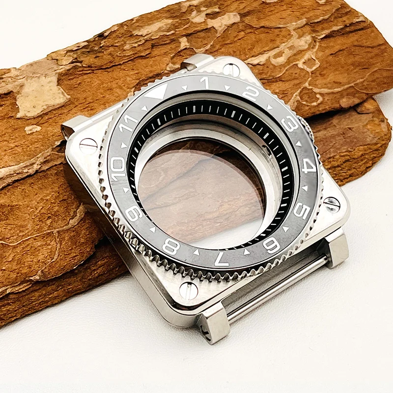 Square Stainless Steel Watch Case SKX007 Compatibility 2 Square Stainless Steel Watch Case SKX007 Compatibility - Image 2