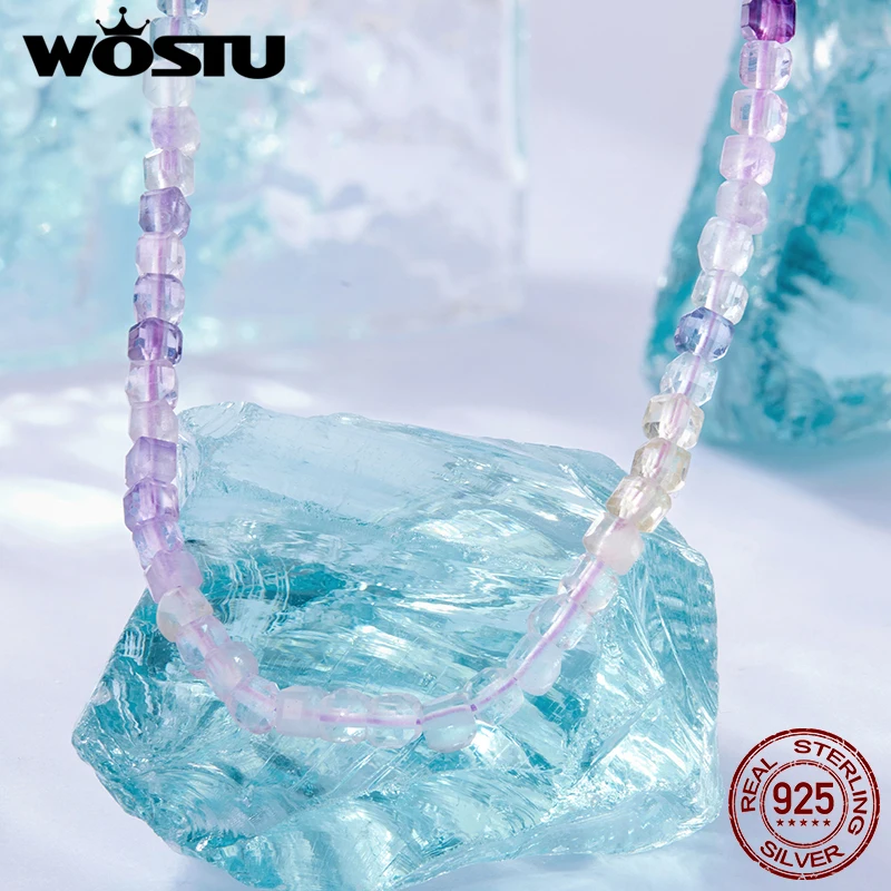 Sterling Silver Fluorite Pendant Necklace 5 Sterling Silver Fluorite Pendant Necklace - Image 5